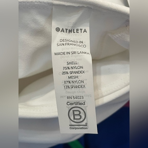 Athleta A-C Conscious Crop // White NWT Medium - Picture 8 of 8